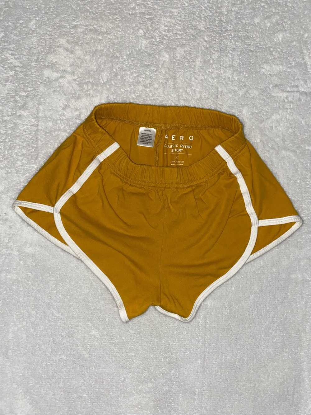 Mustard Yellow Women’s Classic Retro Shorts - XS